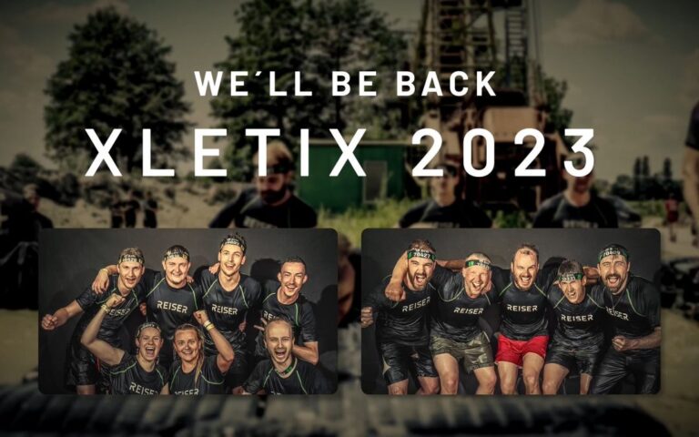 Teamfoto des REISER-Teams beim Hindernislauf Xletix