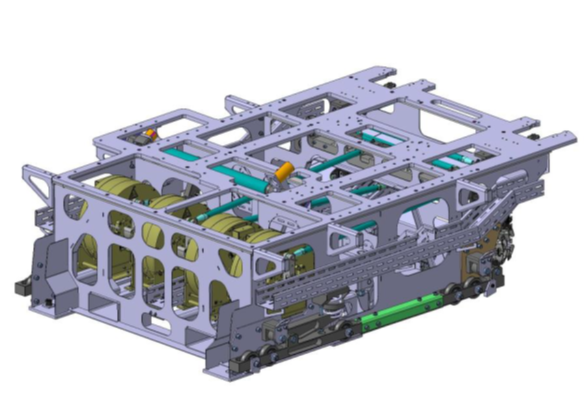 CAD view of the structure with the Control Loading System of the H145 D3