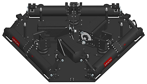 CAD view of the base platform with the Vibration System