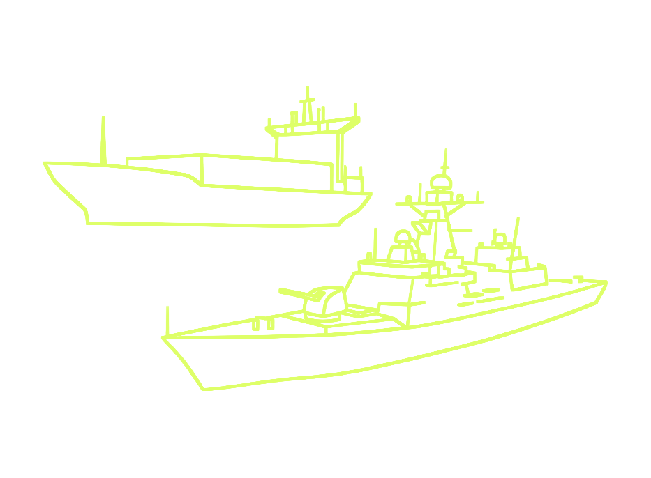 Strichzeichnung Schiffe, Anwendungsfeld Sea