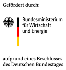 Gefördert durch das Bundesministerium für Wirtschaft und Energie aufgrund eines Beschlusses des Deutschen Bundestages
