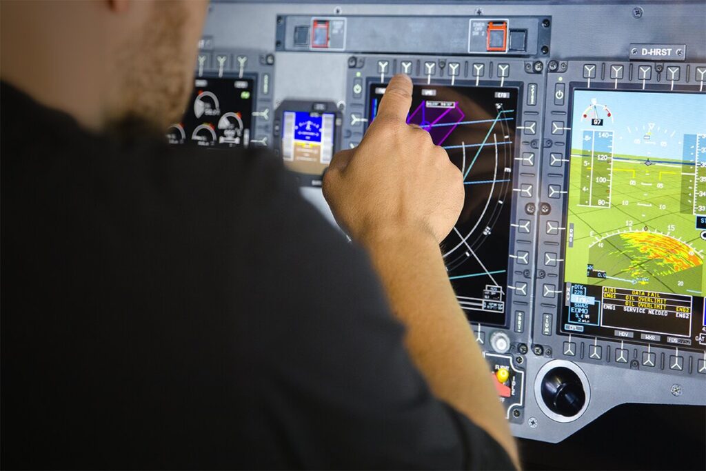 ADT detail view of the right-hand console
