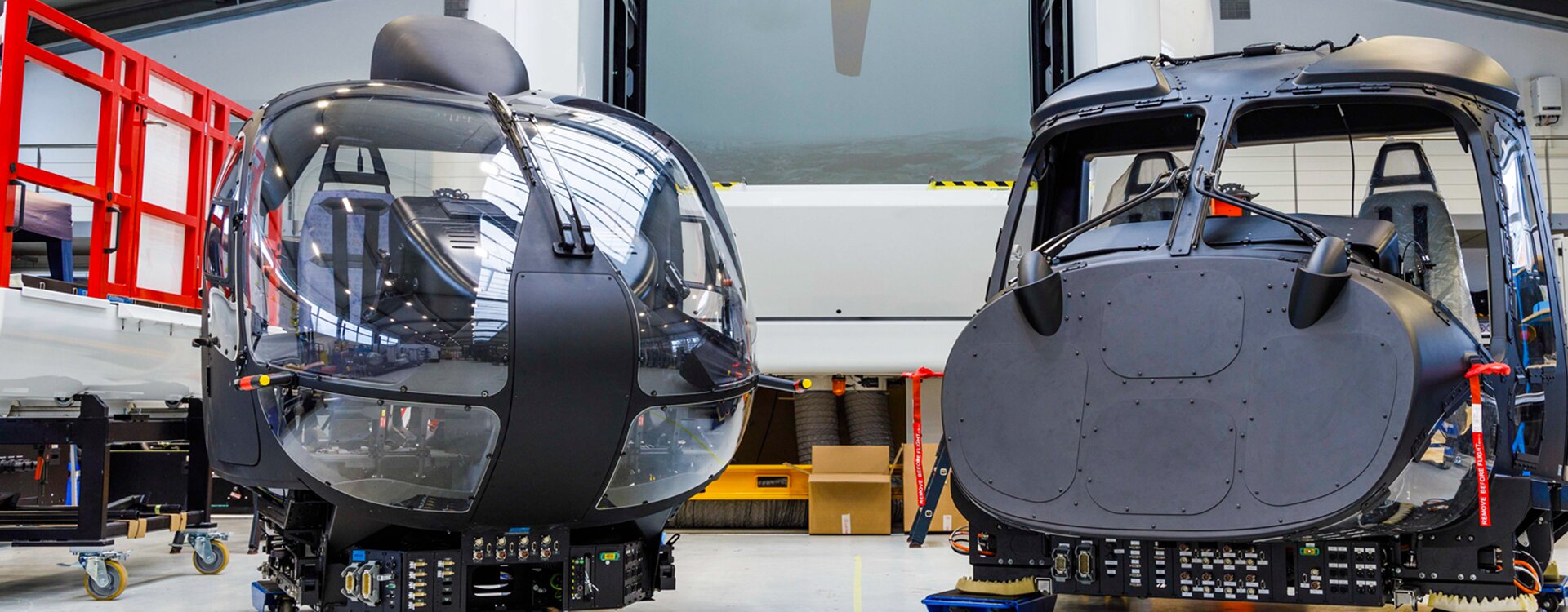 Simulator cockpit detail view