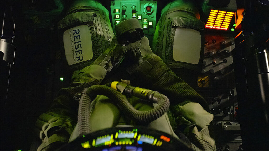 gCueing system with anti-G equipment