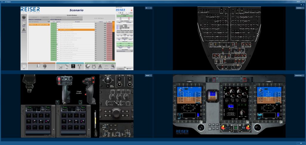 Avionic Cloud Trainer cockpit view
