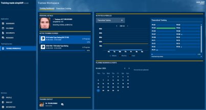 simplAIR dashboard showing training progress