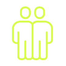 Icon zwei Menschen, Wert Zusammen