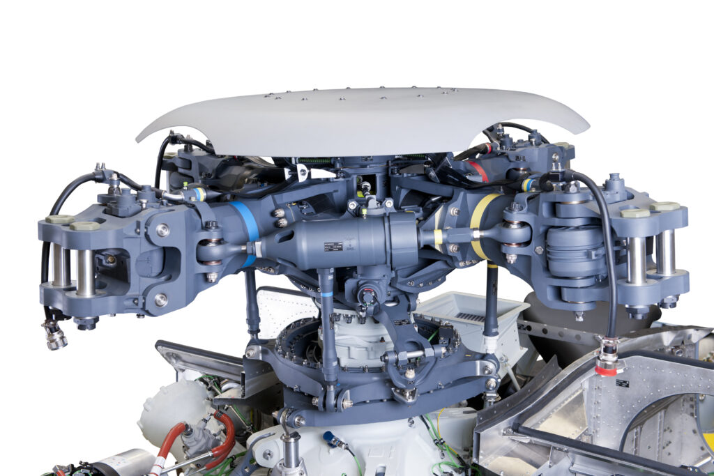 Rotor head of an NH90, detail view