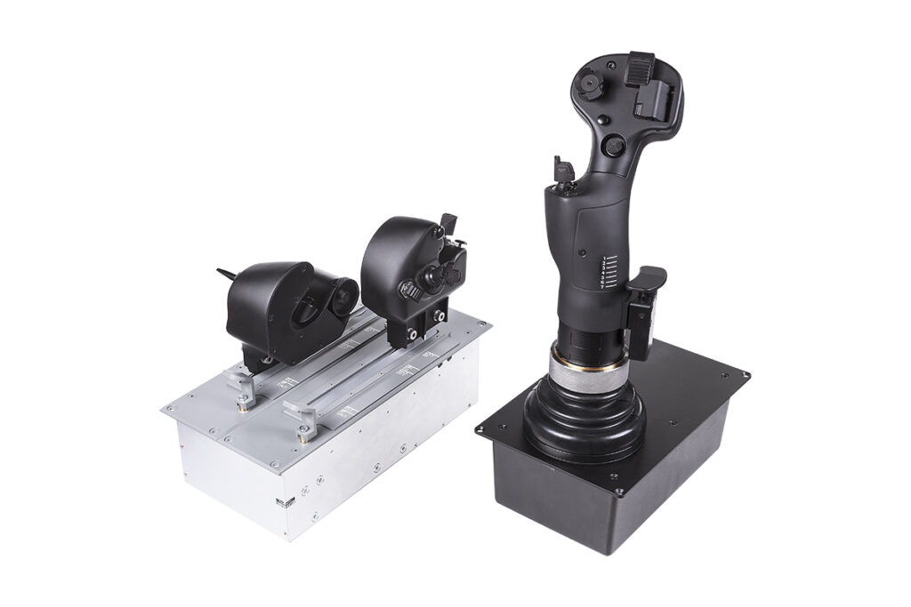 HOTAS-Set mit Steuerknüppel und Schubhebeln