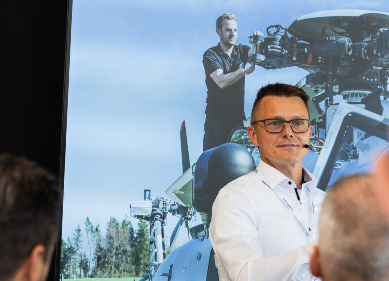 Sylvain Rid, Head of Business Line Maintenance Training & Components at REISER, speaking about maintenance training at the REISER Partner Day